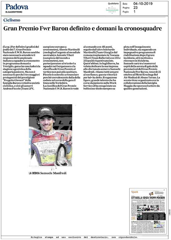 Gran Premio Fwr Baron definito