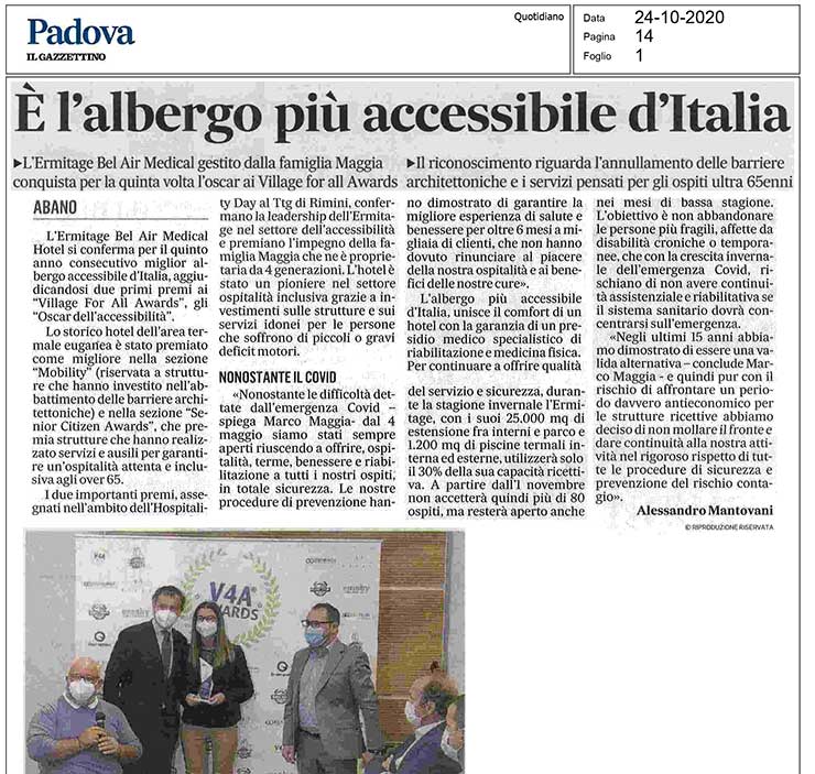 È l'albergo più accessibile d'Italia