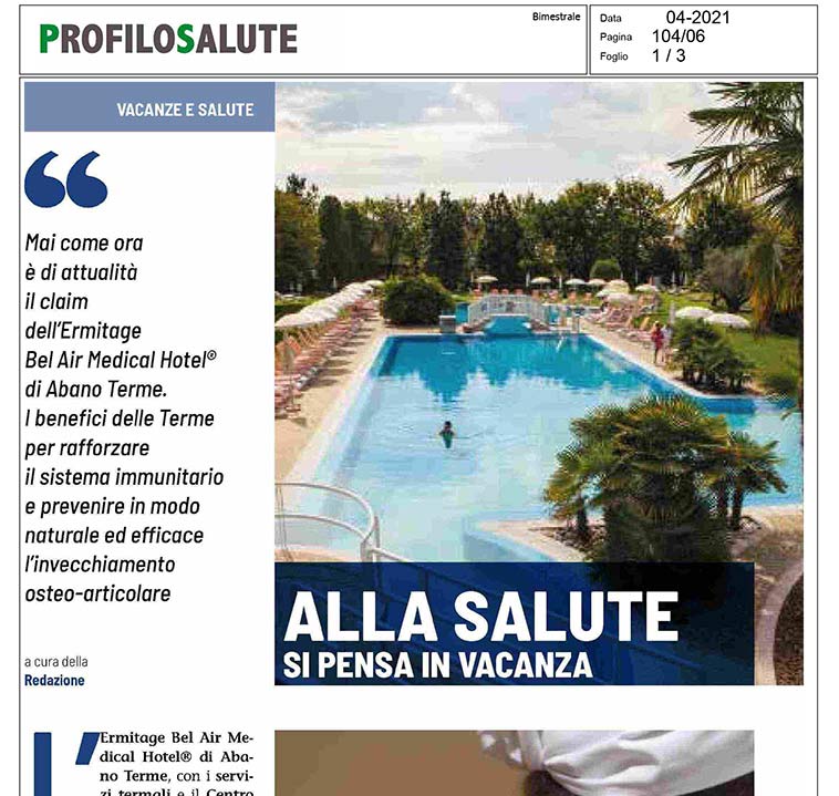 Alla salute si pensa in vacanza