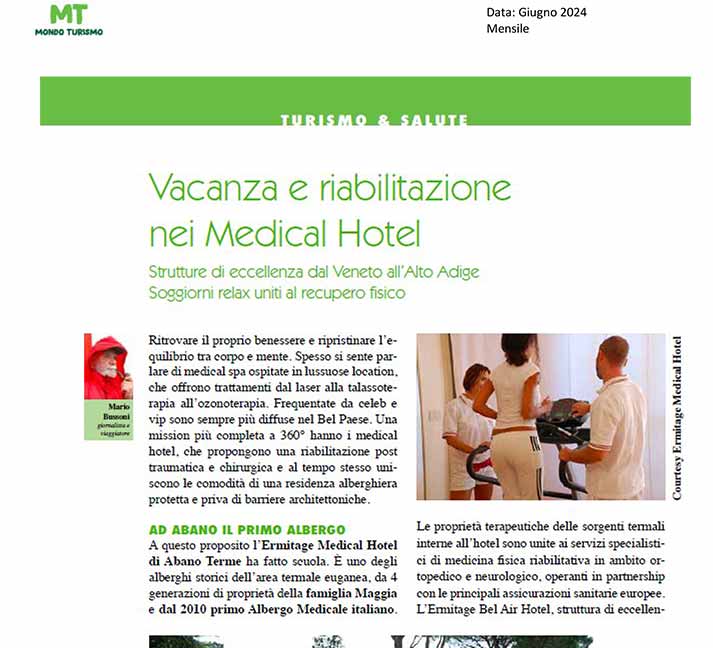 Vacanze e riabilitazione nei Medical Hotel